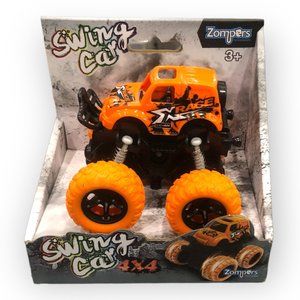 NEW - ZOMPERS BOUNCING CARS Pullback Spring Motor TRUCK X Race Orange